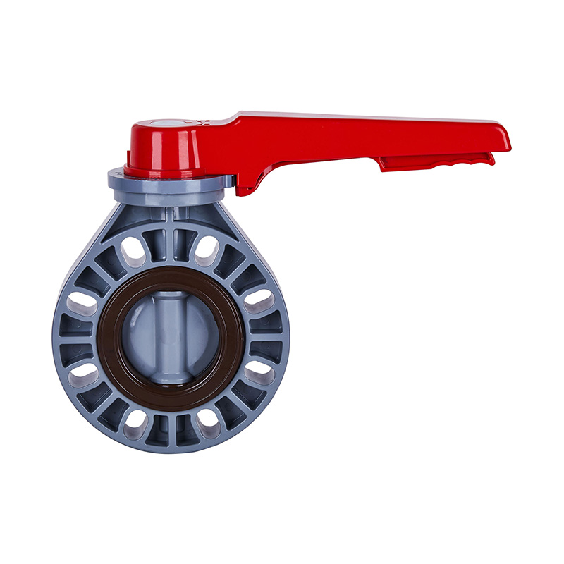 Supapă fluture cu mâner PVC-C D71X-10V DN15-200 GB Standard
