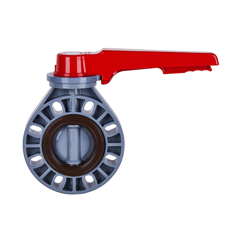 Supapă fluture cu mâner PVC-C D71X-10V DN15-200 15A-200A Standard JIS