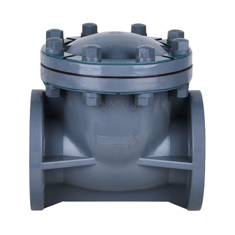 PVC-C H44F-10V Supapă de reținere tip balansoar DN15-300 GB Standard