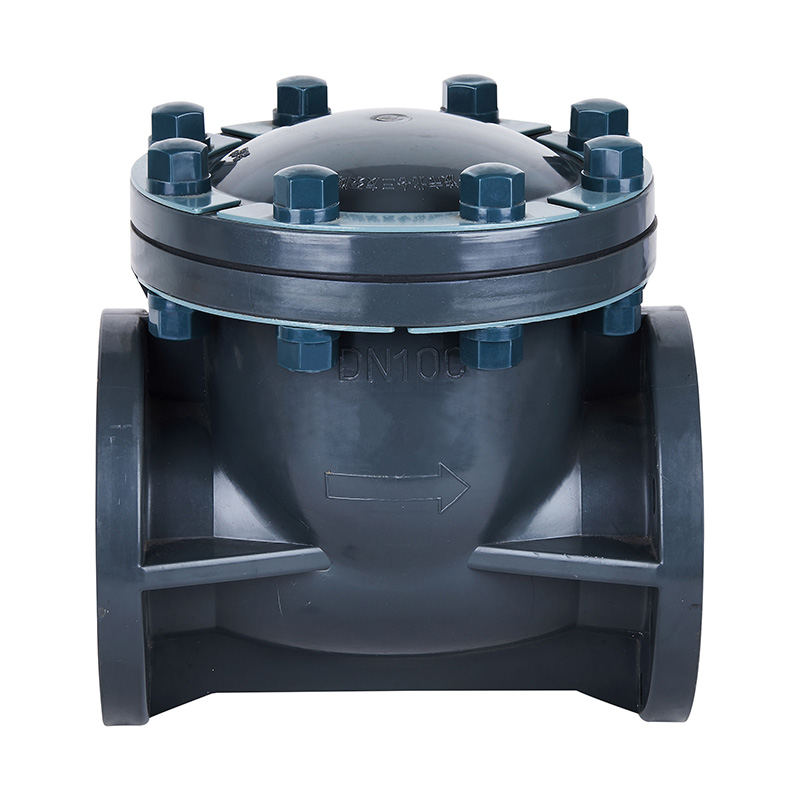 PVC-U H44F-10U Supapă de reținere tip balansoar DN15-300 1/2'-12' Standard ANSI