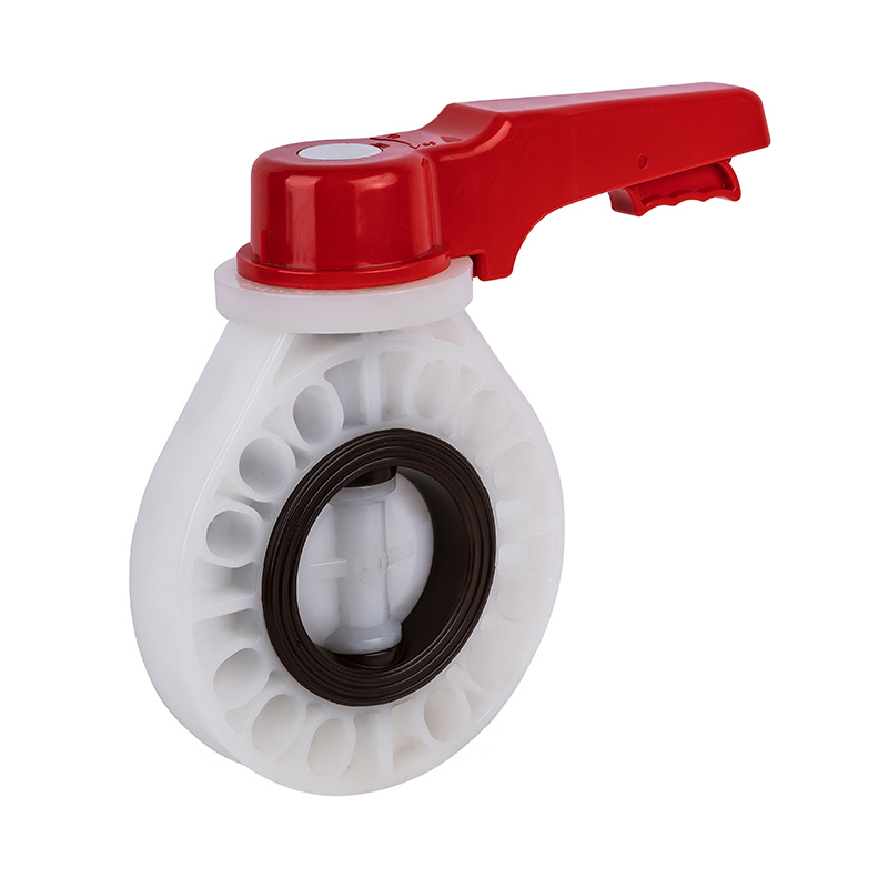 Supapă fluture cu mâner PVDF D71X-10F DN40-200 1-1/2'-8' Standard ANSI