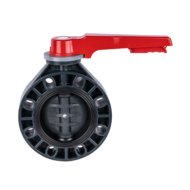 Supapă fluture cu mâner PVC-U D71X-10U DN15-200 15A-200A Standard JIS