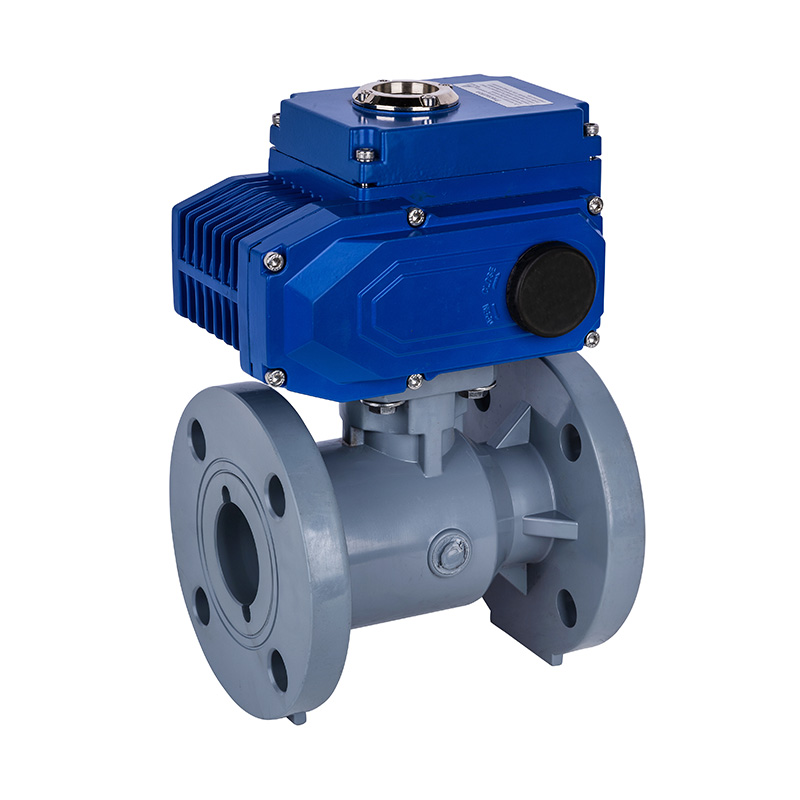 Supapă electric cu bilă cu flanșă PVC-C D941F-10V DN15-300 GB Standard