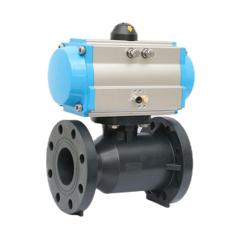 FRPP Q641F-10S Supapă pneumatică cu bilă cu flanșă DN15-300 1/2'-12' Standard ANSI