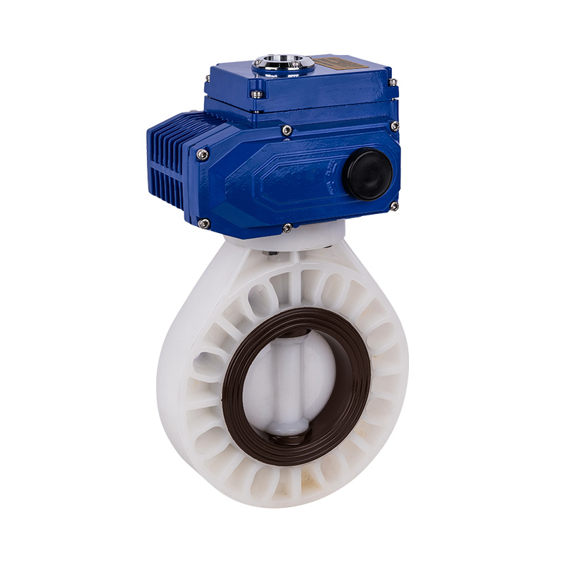 Supapă electrică fluture PVDF D971X-10F DN40-1000 40A-1000A JIS Standard