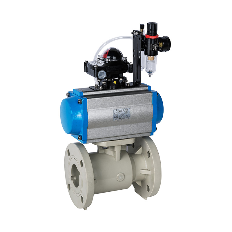 PPH Q641F-10S Supapă pneumatică cu bilă cu flanșă DN15-300 1/2'-12' Standard ANSI