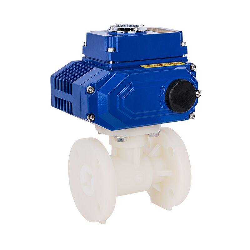 PVDF D941F-10F Supapă cu bilă electrică cu flanșă DN20-300 20A-300A Standard JIS